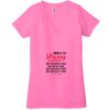 Ladies' Jersey Short-Sleeve Deep V-Neck T-Shirt Thumbnail