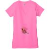Ladies' Jersey Short-Sleeve Deep V-Neck T-Shirt Thumbnail