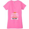 Ladies' Jersey Short-Sleeve Deep V-Neck T-Shirt Thumbnail