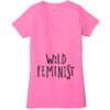 Ladies' Jersey Short-Sleeve Deep V-Neck T-Shirt Thumbnail