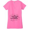Ladies' Jersey Short-Sleeve Deep V-Neck T-Shirt Thumbnail