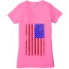 Ladies' Jersey Short-Sleeve Deep V-Neck T-Shirt Thumbnail
