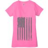 Ladies' Jersey Short-Sleeve Deep V-Neck T-Shirt Thumbnail