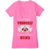 Ladies' Jersey Short-Sleeve Deep V-Neck T-Shirt Thumbnail