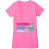 Ladies' Jersey Short-Sleeve Deep V-Neck T-Shirt Thumbnail