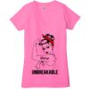 Ladies' Jersey Short-Sleeve Deep V-Neck T-Shirt Thumbnail
