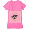 Ladies' Jersey Short-Sleeve Deep V-Neck T-Shirt Thumbnail