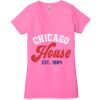 Ladies' Jersey Short-Sleeve Deep V-Neck T-Shirt Thumbnail