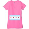 Ladies' Jersey Short-Sleeve Deep V-Neck T-Shirt Thumbnail