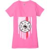 Ladies' Jersey Short-Sleeve Deep V-Neck T-Shirt Thumbnail
