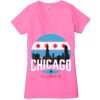 Ladies' Jersey Short-Sleeve Deep V-Neck T-Shirt Thumbnail