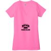 Ladies' Jersey Short-Sleeve Deep V-Neck T-Shirt Thumbnail