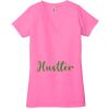 Ladies' Jersey Short-Sleeve Deep V-Neck T-Shirt Thumbnail
