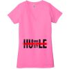 Ladies' Jersey Short-Sleeve Deep V-Neck T-Shirt Thumbnail