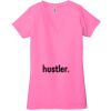 Ladies' Jersey Short-Sleeve Deep V-Neck T-Shirt Thumbnail