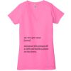 Ladies' Jersey Short-Sleeve Deep V-Neck T-Shirt Thumbnail
