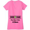 Ladies' Jersey Short-Sleeve Deep V-Neck T-Shirt Thumbnail