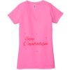 Ladies' Jersey Short-Sleeve Deep V-Neck T-Shirt Thumbnail