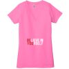 Ladies' Jersey Short-Sleeve Deep V-Neck T-Shirt Thumbnail