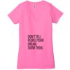 Ladies' Jersey Short-Sleeve Deep V-Neck T-Shirt Thumbnail