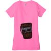 Ladies' Jersey Short-Sleeve Deep V-Neck T-Shirt Thumbnail