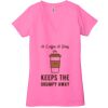 Ladies' Jersey Short-Sleeve Deep V-Neck T-Shirt Thumbnail
