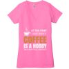 Ladies' Jersey Short-Sleeve Deep V-Neck T-Shirt Thumbnail