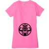 Ladies' Jersey Short-Sleeve Deep V-Neck T-Shirt Thumbnail
