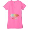 Ladies' Jersey Short-Sleeve Deep V-Neck T-Shirt Thumbnail