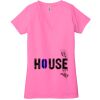 Ladies' Jersey Short-Sleeve Deep V-Neck T-Shirt Thumbnail