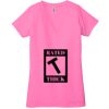 Ladies' Jersey Short-Sleeve Deep V-Neck T-Shirt Thumbnail