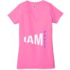 Ladies' Jersey Short-Sleeve Deep V-Neck T-Shirt Thumbnail
