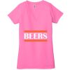 Ladies' Jersey Short-Sleeve Deep V-Neck T-Shirt Thumbnail