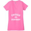 Ladies' Jersey Short-Sleeve Deep V-Neck T-Shirt Thumbnail