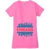 Ladies' Jersey Short-Sleeve Deep V-Neck T-Shirt Thumbnail