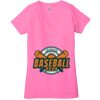Ladies' Jersey Short-Sleeve Deep V-Neck T-Shirt Thumbnail
