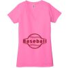 Ladies' Jersey Short-Sleeve Deep V-Neck T-Shirt Thumbnail