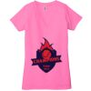 Ladies' Jersey Short-Sleeve Deep V-Neck T-Shirt Thumbnail