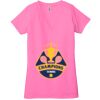 Ladies' Jersey Short-Sleeve Deep V-Neck T-Shirt Thumbnail