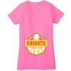 Ladies' Jersey Short-Sleeve Deep V-Neck T-Shirt Thumbnail
