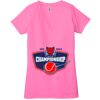 Ladies' Jersey Short-Sleeve Deep V-Neck T-Shirt Thumbnail