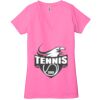 Ladies' Jersey Short-Sleeve Deep V-Neck T-Shirt Thumbnail