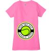 Ladies' Jersey Short-Sleeve Deep V-Neck T-Shirt Thumbnail