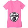 Ladies' Jersey Short-Sleeve Deep V-Neck T-Shirt Thumbnail