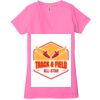 Ladies' Jersey Short-Sleeve Deep V-Neck T-Shirt Thumbnail