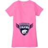 Ladies' Jersey Short-Sleeve Deep V-Neck T-Shirt Thumbnail
