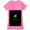 Ladies' Jersey Short-Sleeve Deep V-Neck T-Shirt Thumbnail