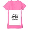 Ladies' Jersey Short-Sleeve Deep V-Neck T-Shirt Thumbnail