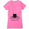 Ladies' Jersey Short-Sleeve Deep V-Neck T-Shirt Thumbnail