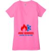Ladies' Jersey Short-Sleeve Deep V-Neck T-Shirt Thumbnail